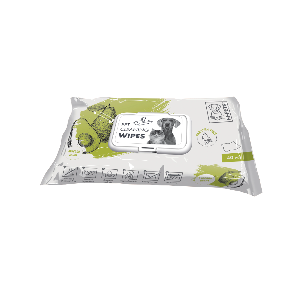 Pet Cleaning Wipes Avocado 15 x 20 cm - 40 pcs