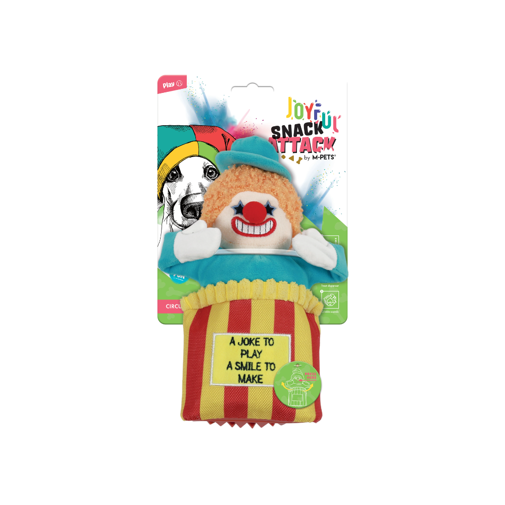 Joyful Snack Attack Dog Toy - Circus