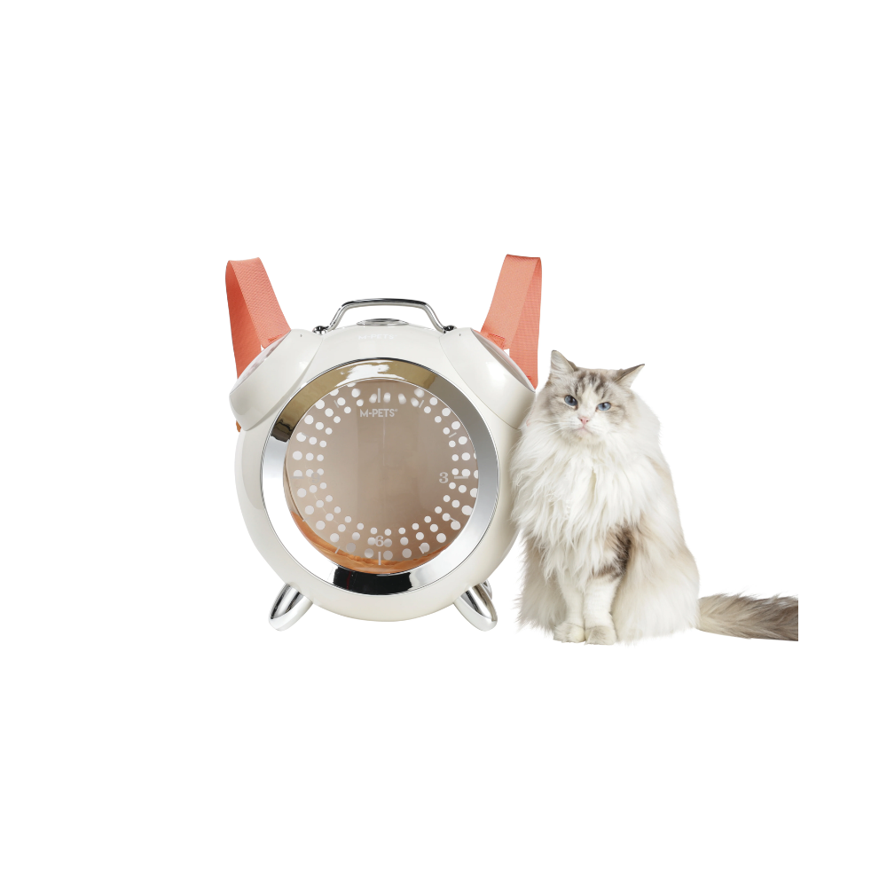 SIXITIES Clock Pet Carrier White