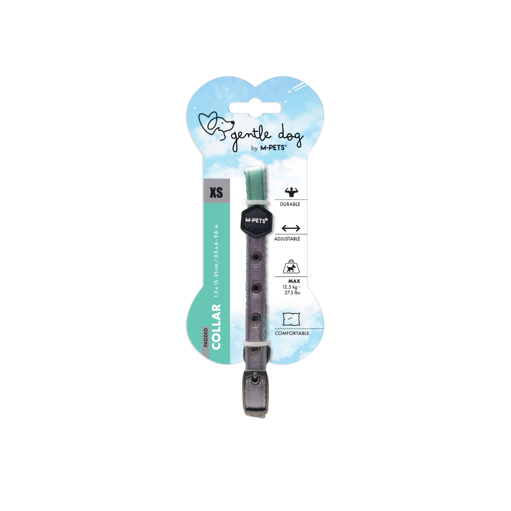 GENTLE DOG Padded Collar Green