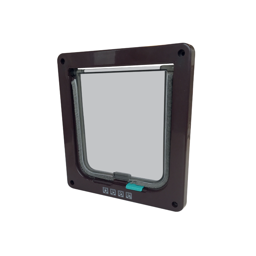 DORAS Cat Door - 2 way locking Brown