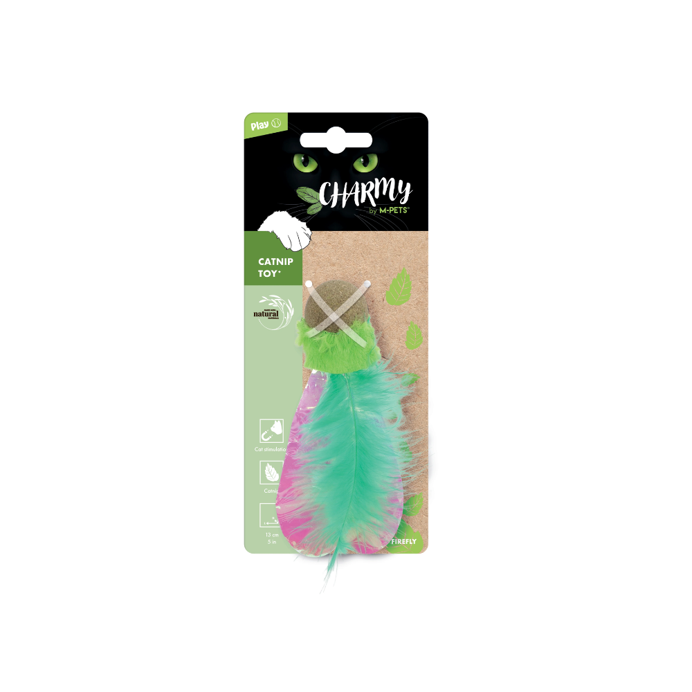 CHARMY Catnip Toy - FIREFLY Green