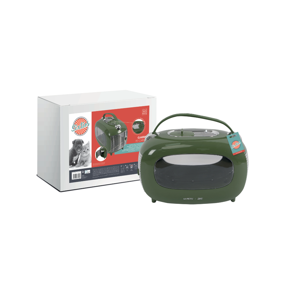 SIXTIES Classic Pet Carrier Green