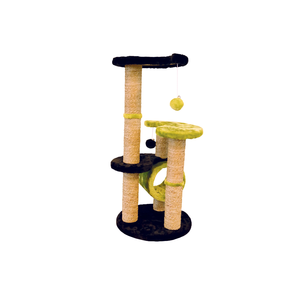 EVEREST Cat Tree - Seagrass Lime Green & Black