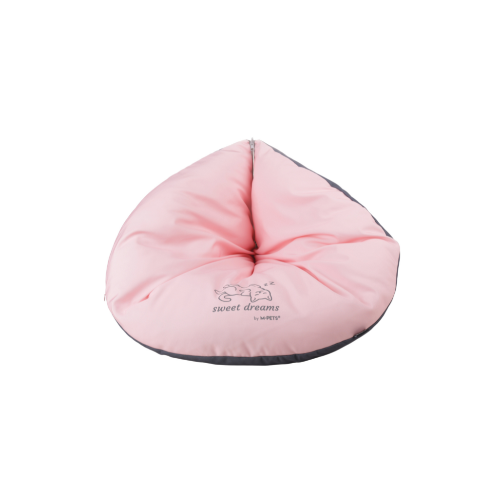 SWEET DREAMS triangle cushion pink&grey