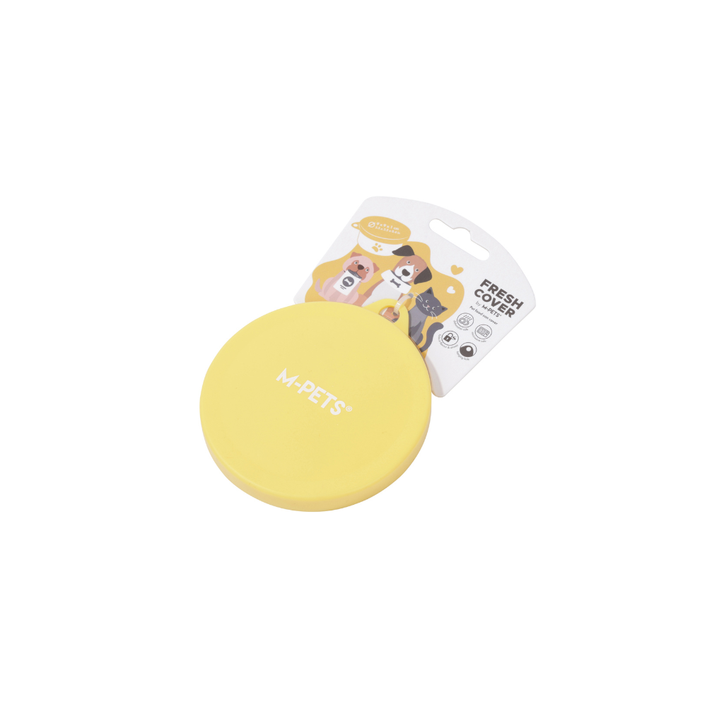 FRESH COVER Pet food can cover Yellow