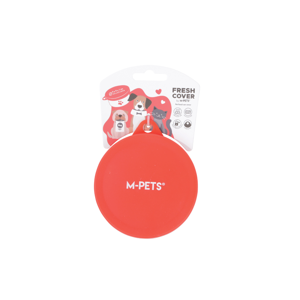 FRESH COVER Pet food can cover Red