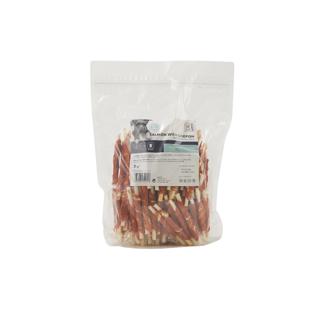 BITE DELIGHT Salmon with Codfish Wrap - 2 kg - 13 cm