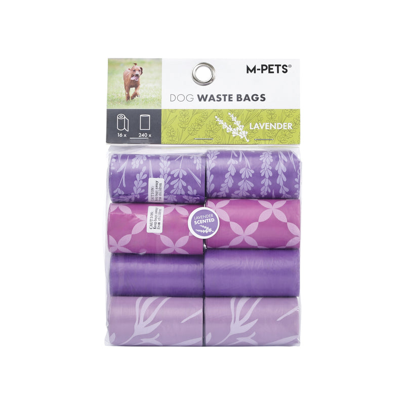 Dog Waste Bags 16 rolls Lavender