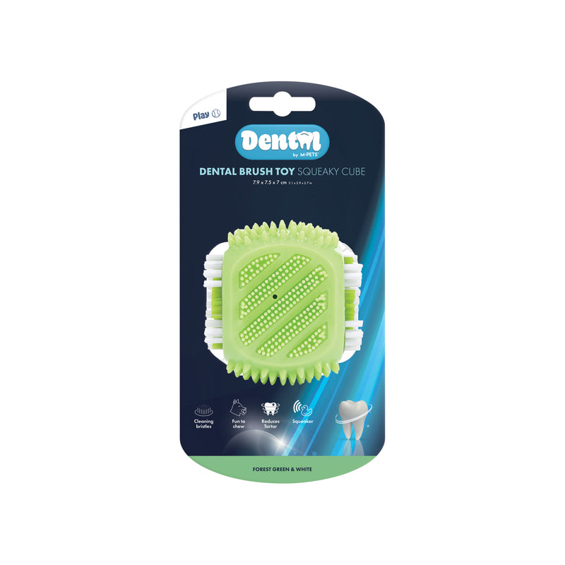 DENTAL Brush toy SQUEAKY CUBE
