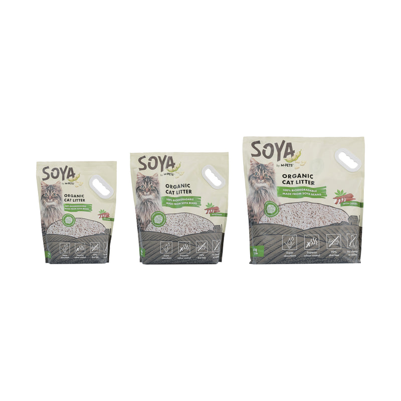 SOYA Cat Litter mixed with CASSAVA in color bag
