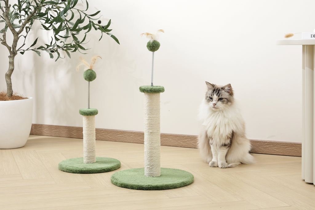 MY SECOND CAT TREE Feather Green