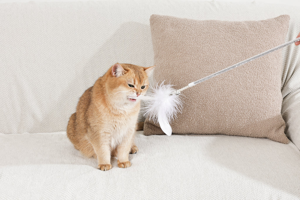 MoonCAT - cat wand Galactic Plume Pink/Blue Silver & White