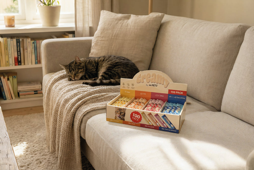 CREAMY Cat Treat DISPLAY 100 pcs - Mixed four flavours