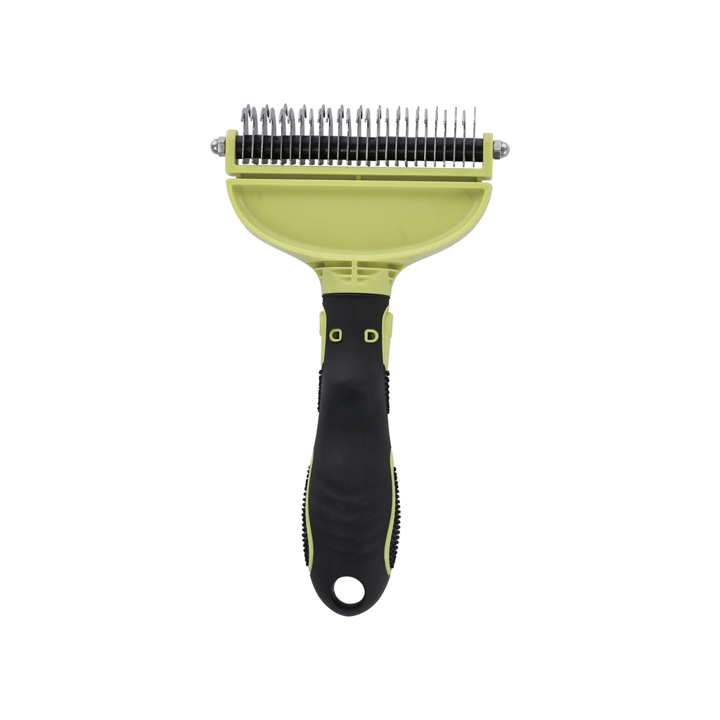 CLICK and GROOM Double-sided Dematting comb
