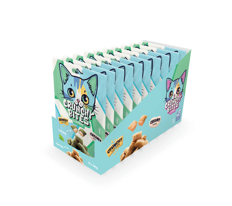 CRUNCHY BITES cat snack catnip flavour - 180 g
