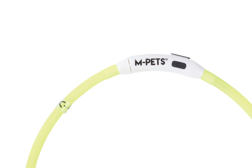 FLASH LED rechargeable collar Green