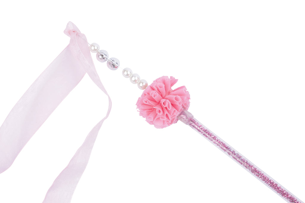 MoonCAT - cat wand Nebula Puff - Pink Blue Silver & White