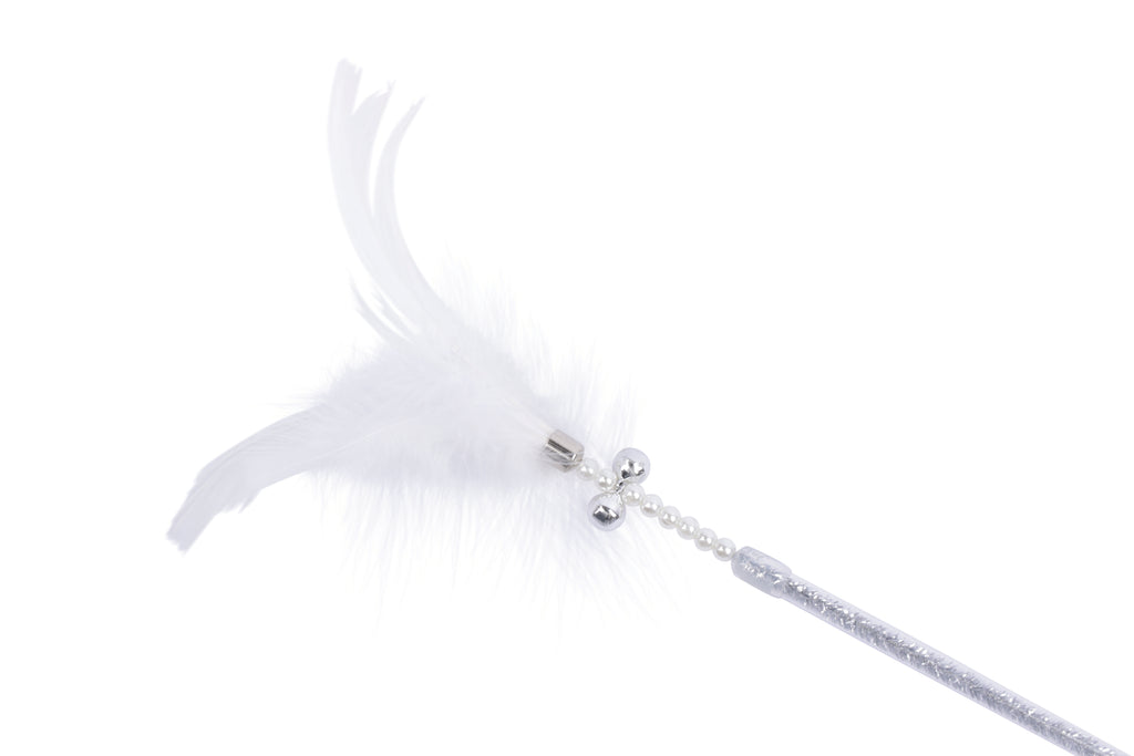 MoonCAT - cat wand Galactic Plume Pink/Blue Silver & White