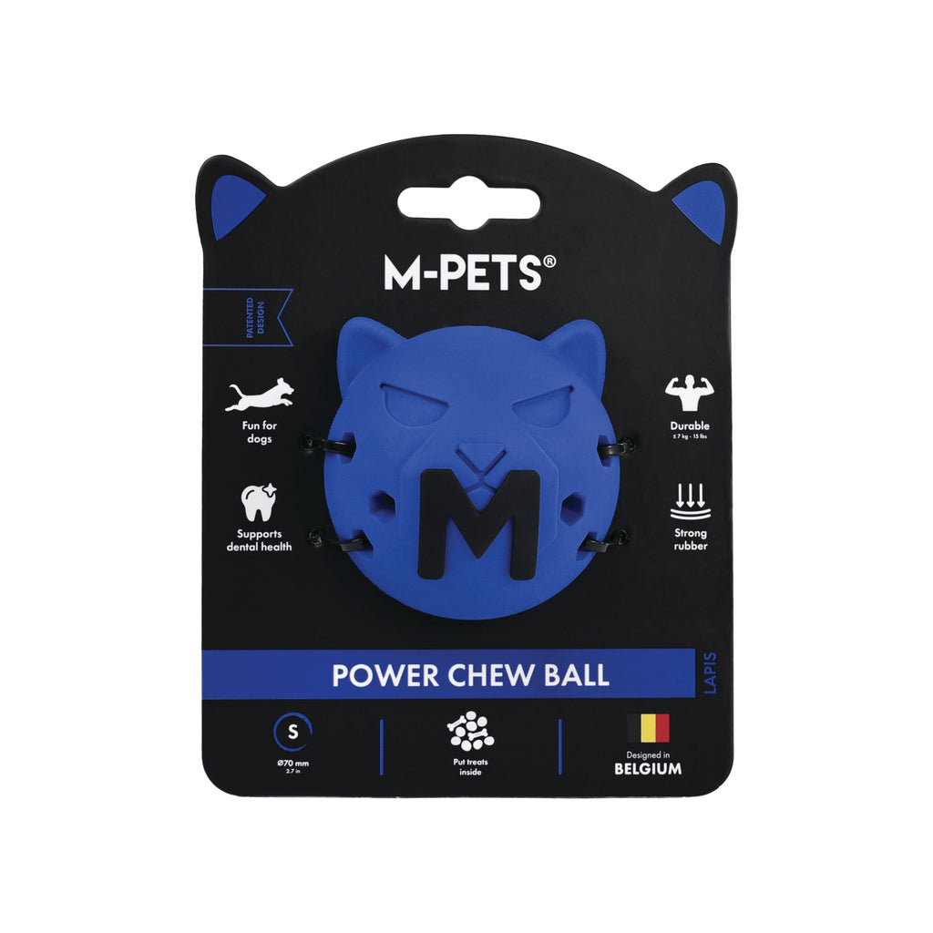 Power chew ball dog toy Lapis
