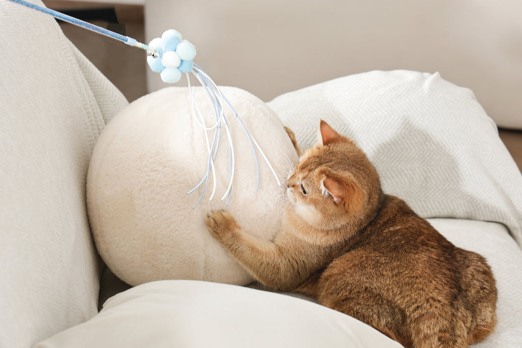 MoonCAT - cat wand Cosmic Fluff Pink/Blue Silver & White