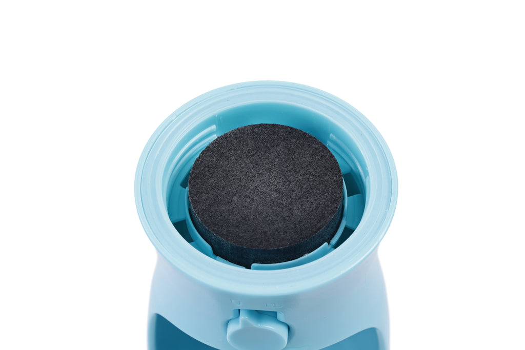 ON THE ROAD Dog water bottle 600 ml - 3 in 1 - Blue mist