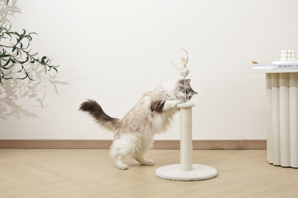 MY SECOND CAT TREE Feather White