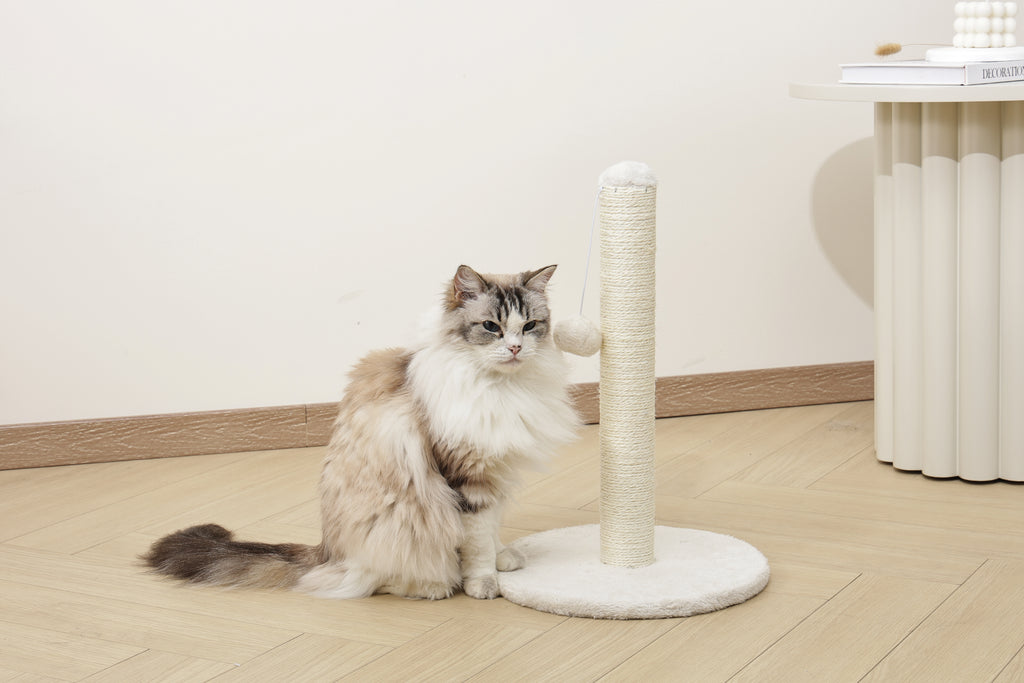 MY SECOND CAT TREE Pompom White