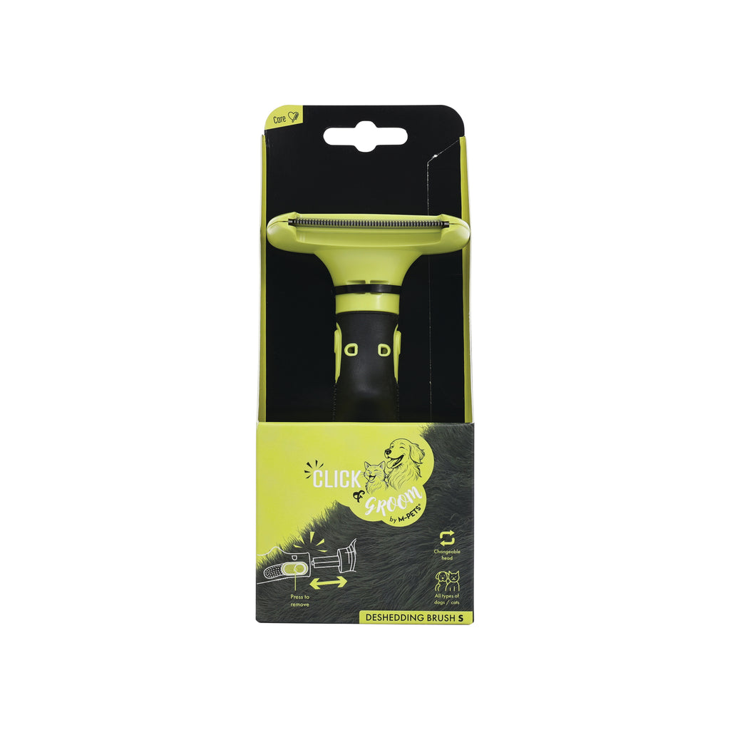 CLICK and GROOM Deshedding Brush