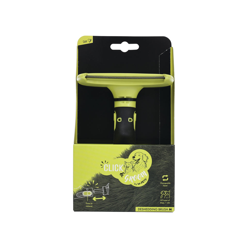 CLICK and GROOM Deshedding Brush