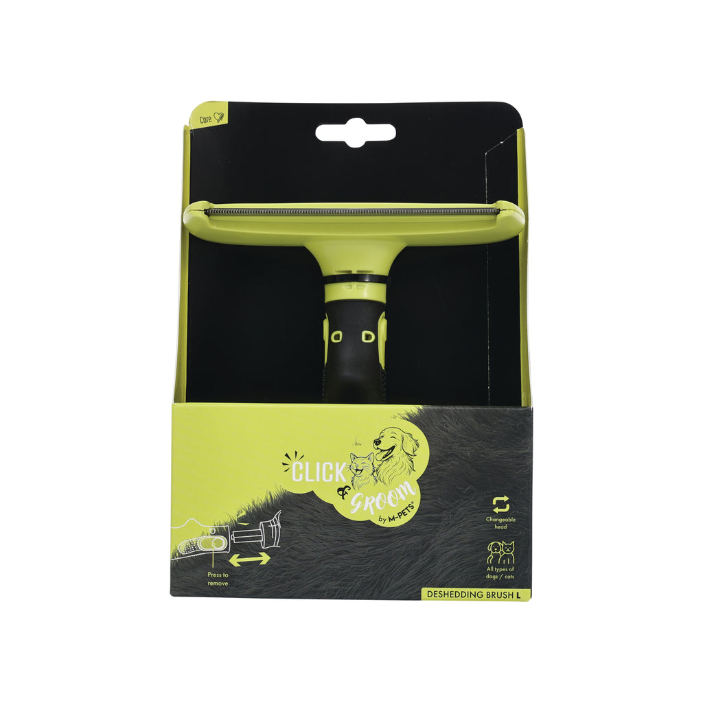 CLICK and GROOM Deshedding Brush