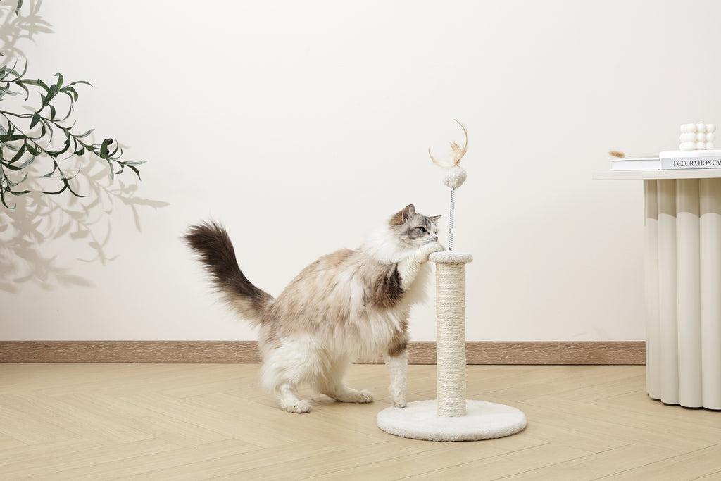 MY SECOND CAT TREE Feather White