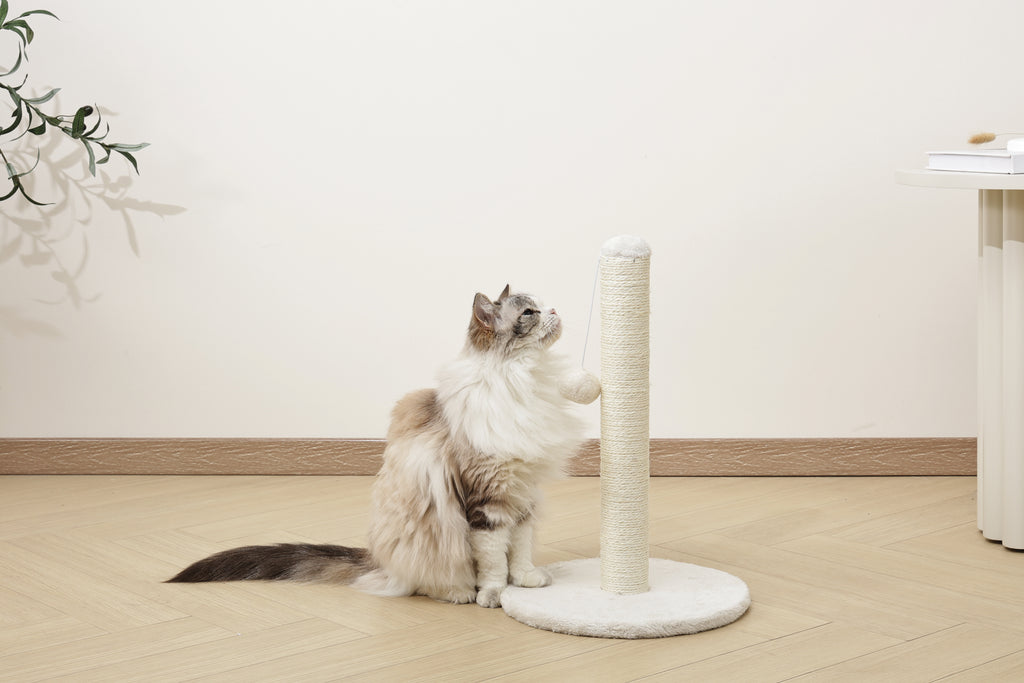 MY SECOND CAT TREE Pompom White