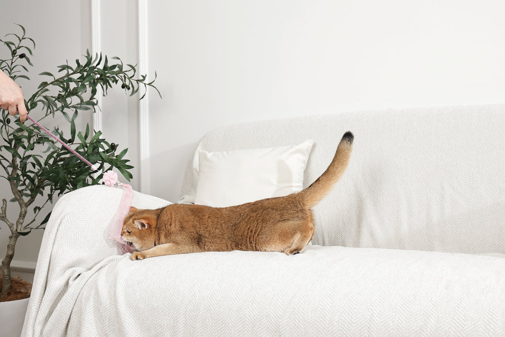 MoonCAT - cat wand Nebula Puff - Pink Blue Silver & White