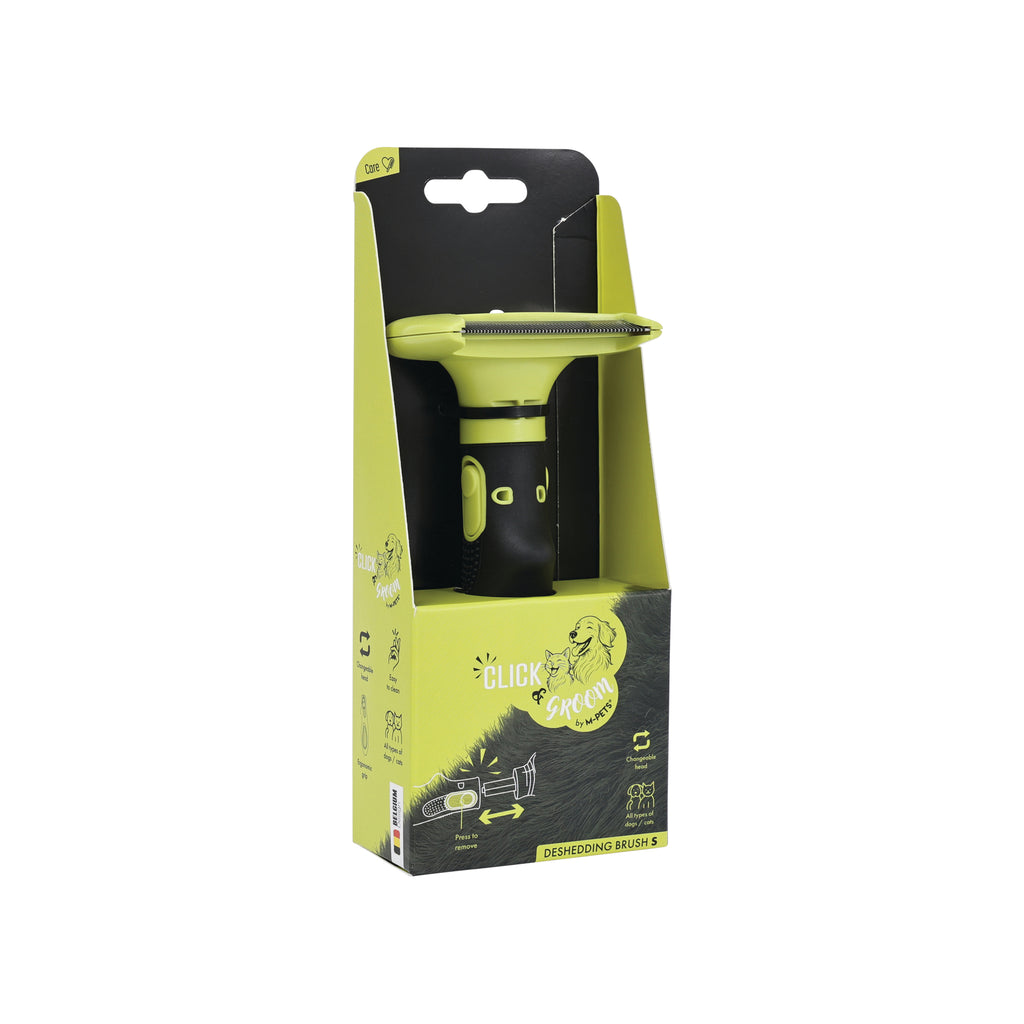 CLICK and GROOM Deshedding Brush