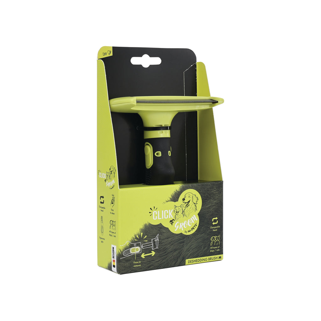 CLICK and GROOM Deshedding Brush