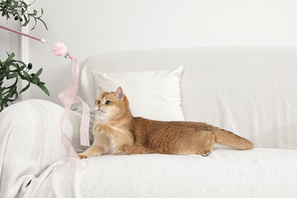 MoonCAT - cat wand Nebula Puff - Pink Blue Silver & White