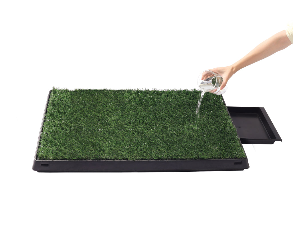 GRASS MAT training pad with tray & extra refill XL