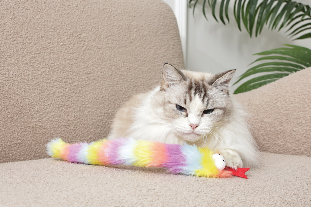 Fluffy catnip toy Miki