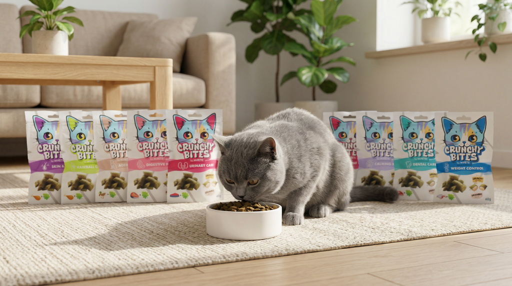 CRUNCHY BITES Cat Treats with function DENTAL CARE - 60 g