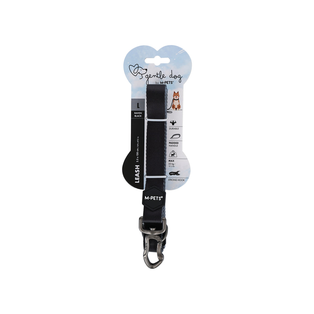 GENTLE DOG Leash Black