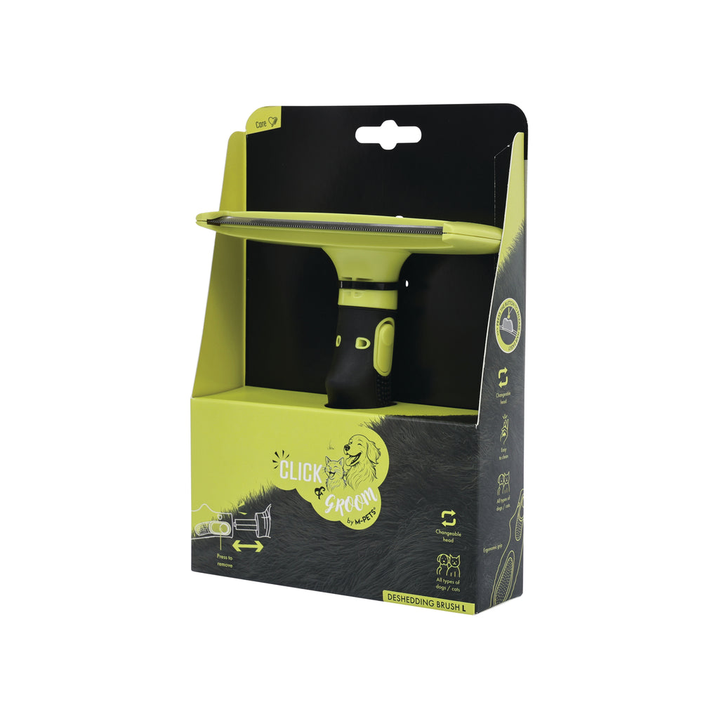 CLICK and GROOM Deshedding Brush