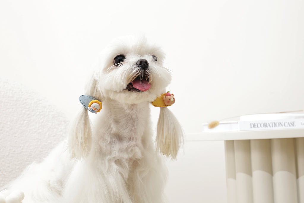 GLAM Hair Accessories for pets clip - Yellow