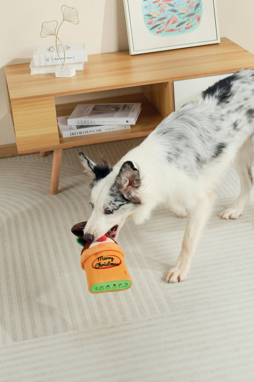 Christmas Snack Attack dog toy -  Donner