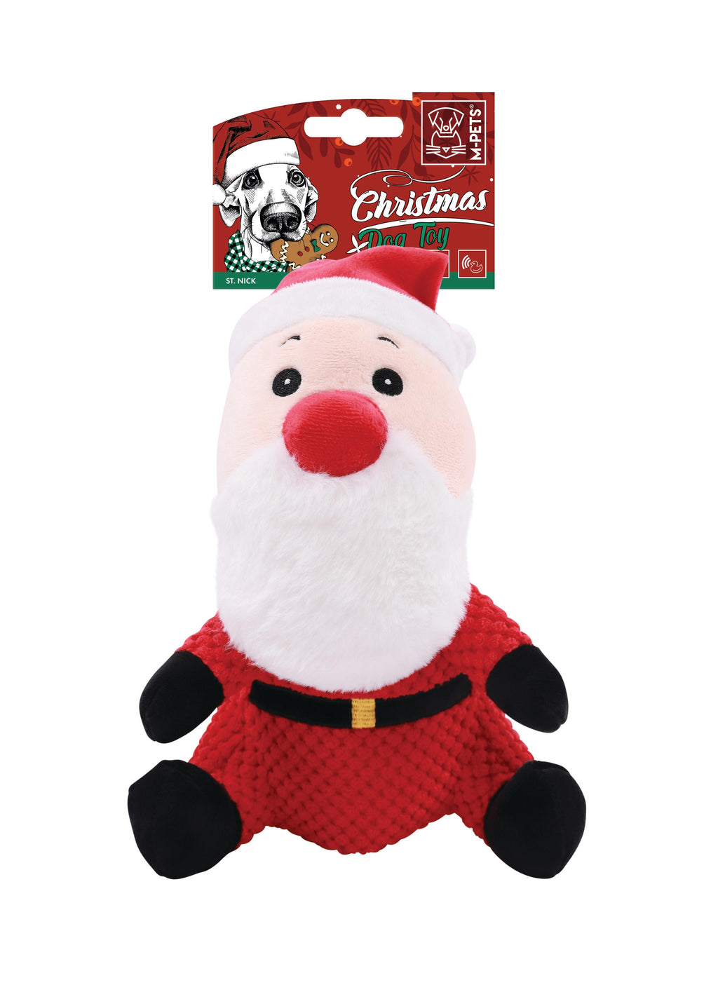 Christmas Snack Attack dog toy santa claus - ST. NICK