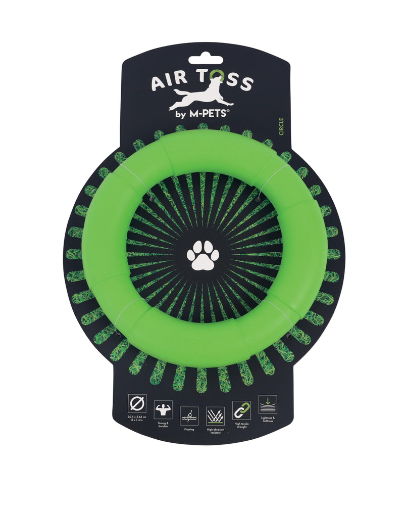 Jouet flottant circulaire pour chien AIR TOSS - Vert