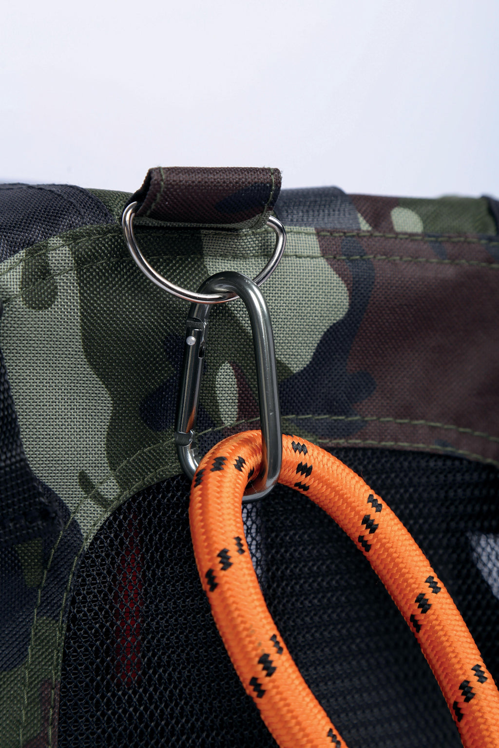 REMIX Travel Carrier 2 in 1 with Leash-Shoulder Belt - Camouflage & Orange