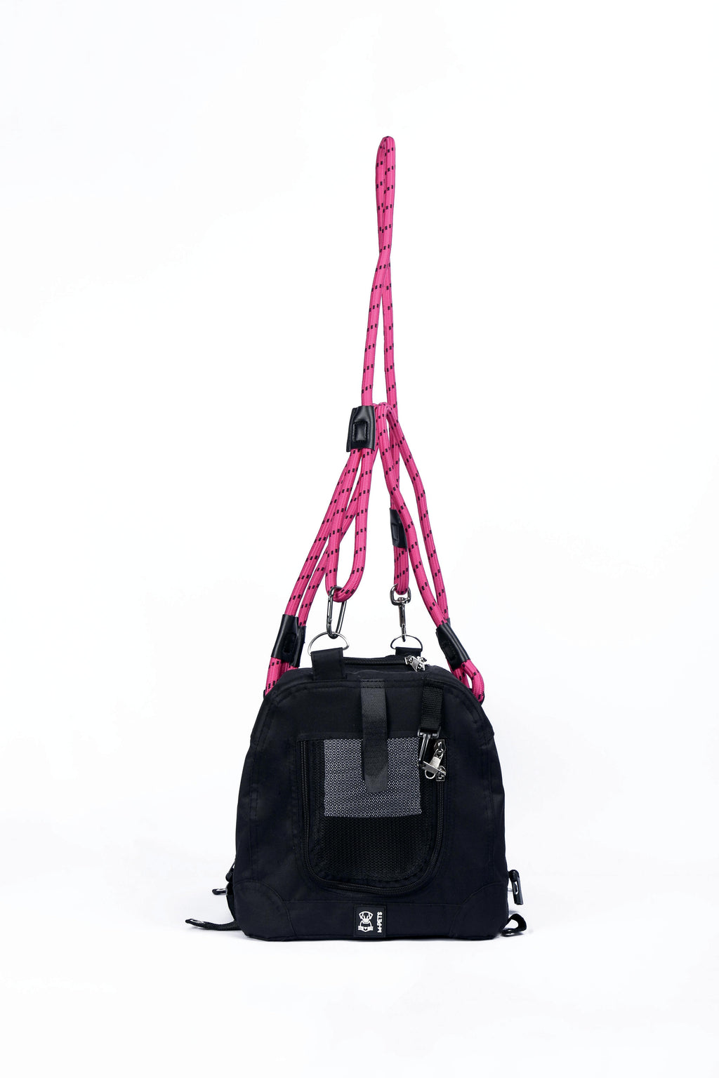 REMIX Travel Carrier 2 in 1 with Leash-Shoulder Belt - Black & Pink