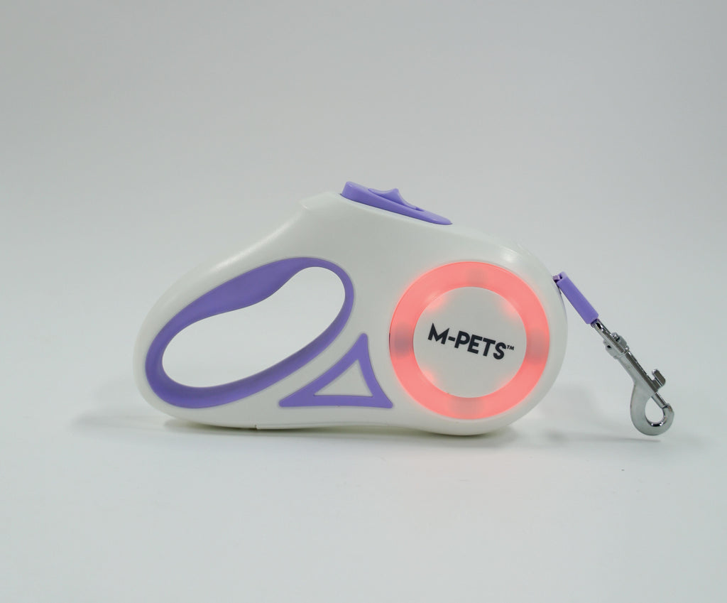 FLASH Retractable Dog Leash Purple