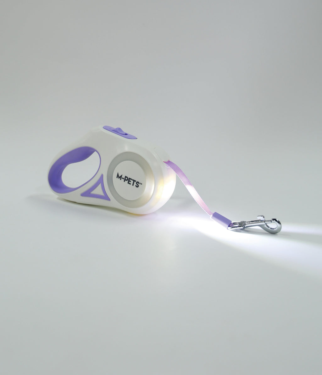 FLASH Retractable Dog Leash Purple